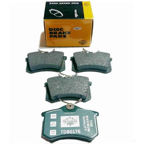 Колодки тормозные задние (TDB0176) Audi A4 с 2000-2009г, с 1997-2005г Peugeot 405 с 1988-1996г Seat Co VW GOLF III