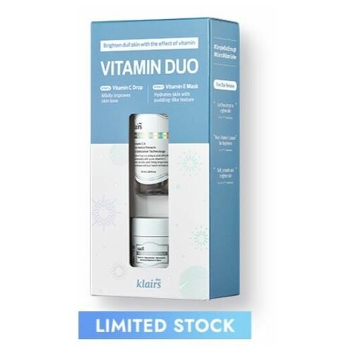 (Проверенный) Dear, Klairs Vitamin Duo Trial Kit Набор для сияния и молодости кожи