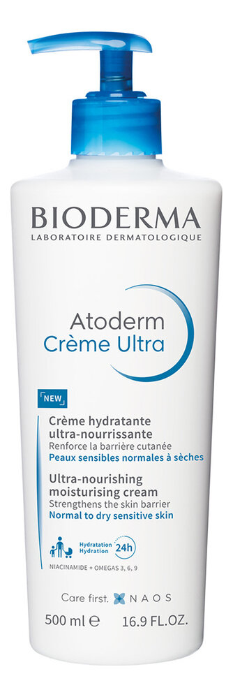 Bioderma Крем для лица и тела Atoderm Ultra-Nourishing Moisturising Cream Крем 500мл