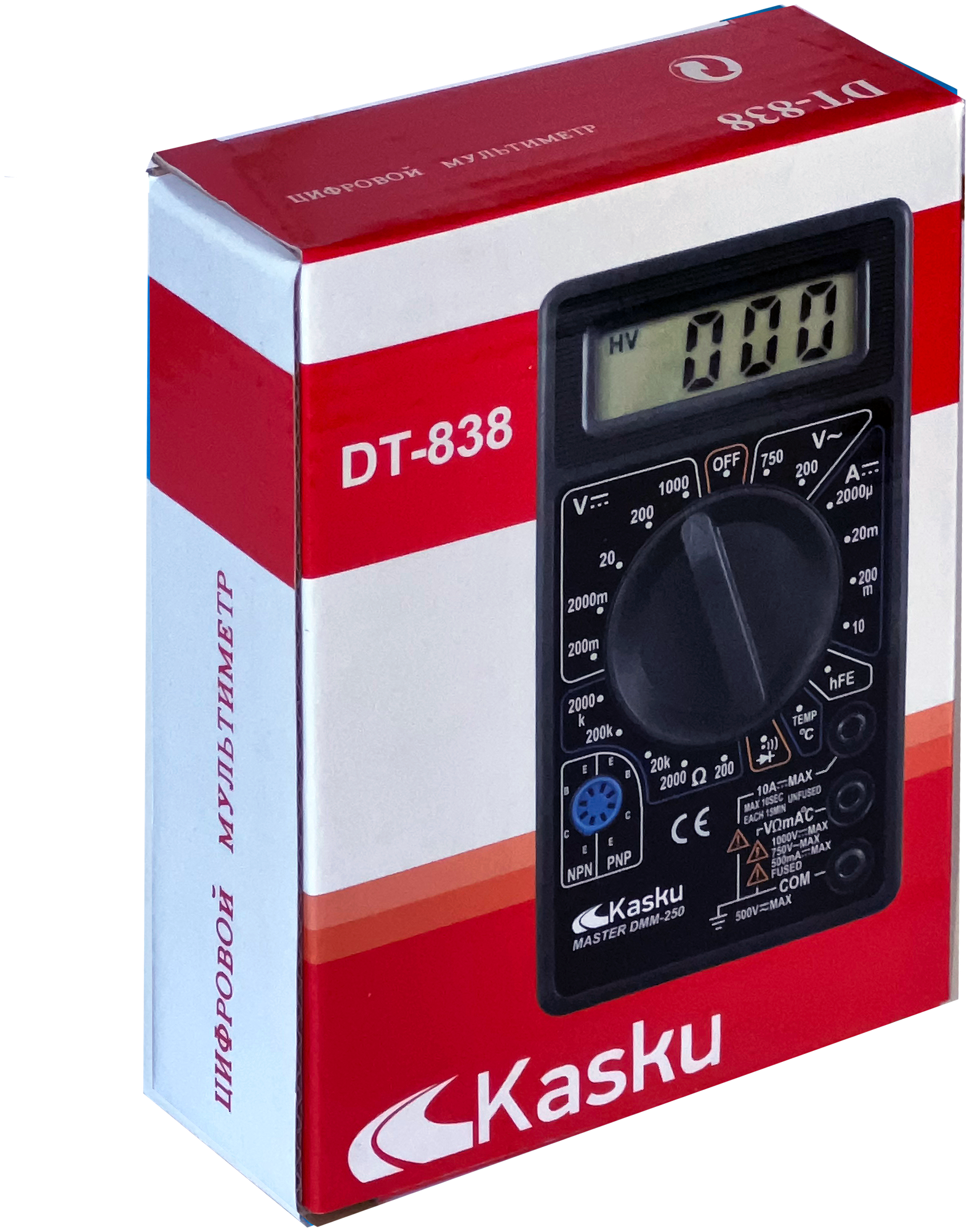 Мультиметр Kasku DT-830 цифровой - фотография № 6