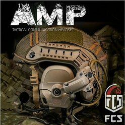 Активные тактические стрелковые наушники FMA FCS AMP