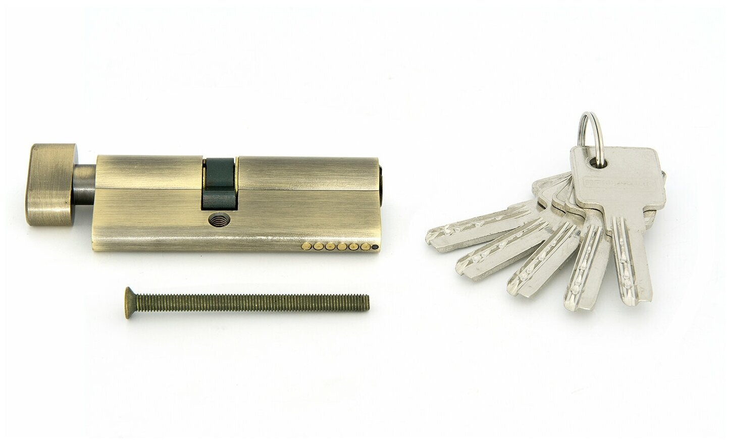 Цилиндр ключ/вертушка 35х45 бронза, 80 C BK AB Palladium - фото №4