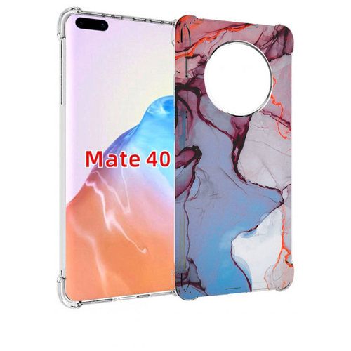 Чехол MyPads мраморный рисунок для Huawei Mate 40 / Mate 40E задняя-панель-накладка-бампер