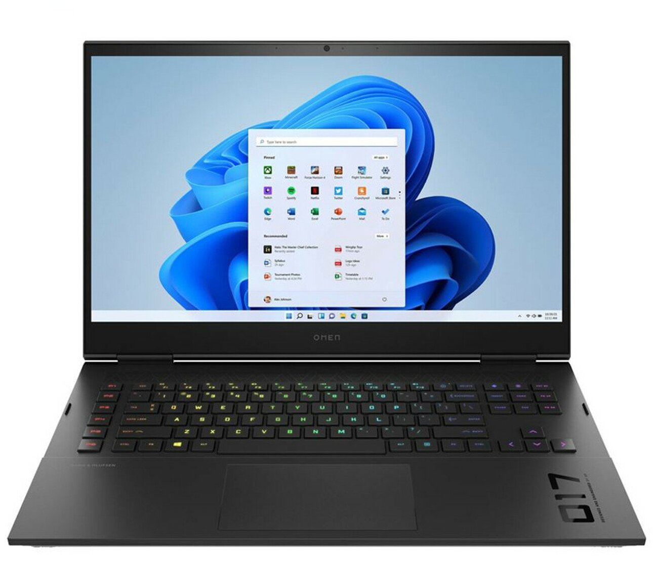 Ноутбук HP OMEN 17-ck1111nr Intel Core i7 12700H 3500 MHz 1731920x1080 144Hz 16GB DDR5 1TB SSD NVIDIA GeForce RTX 3060 6GB 140W Wi-Fi Bluetooth Windows 11 Home 18895100₽