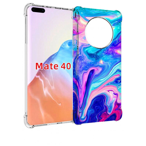 Чехол MyPads акварельные-краски для Huawei Mate 40 / Mate 40E задняя-панель-накладка-бампер