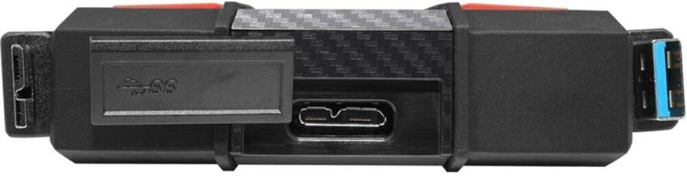 Внешний жесткий диск A-DATA DashDrive Durable HD710P, 2Тб, черный/красный [ahd710p-2tu31-crd] - фото №4