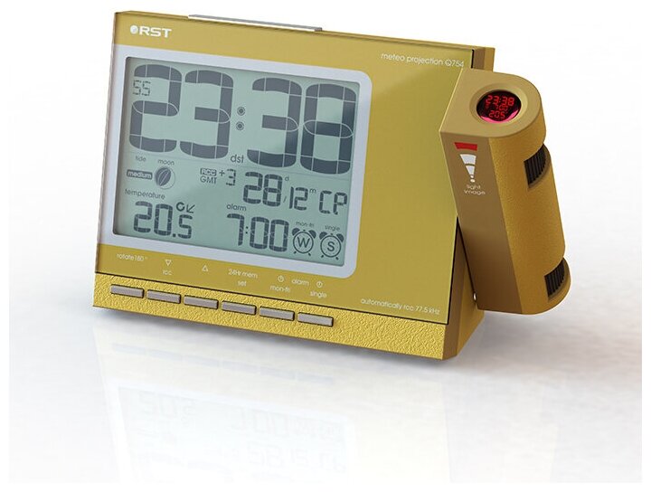 RST 32754 Проекционные часы будильник