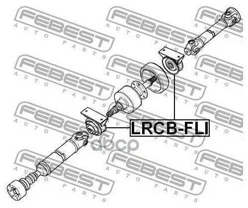 Подшипник подвесной карданного вала Febest LRCB-FLI