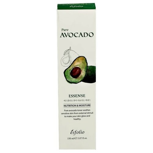 Эссенция для лица `ESFOLIO` PURE AVOCADO 50 мл уход за лицом esfolio тонер для лица pure avocado