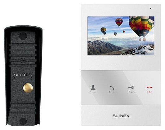 Комплект видеодомофонии Slinex SQ-04M(белый) + ML-16HR
