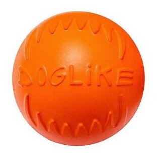 Доглайк Мяч малый для собак всех пород (оранжевый) - фотография № 8
