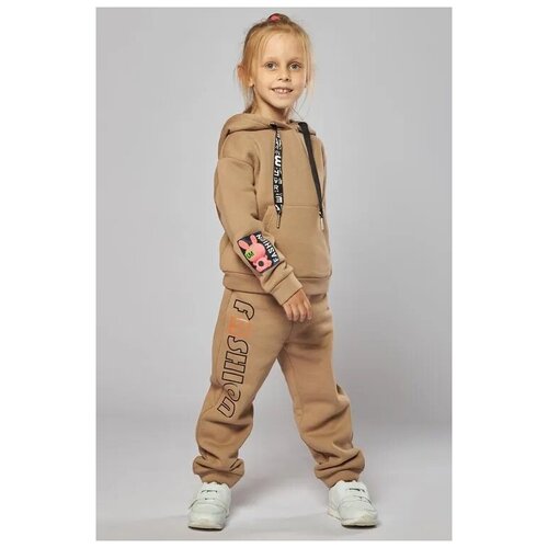 фото Брюки deloras, размер 98 см, бежевый, 19350