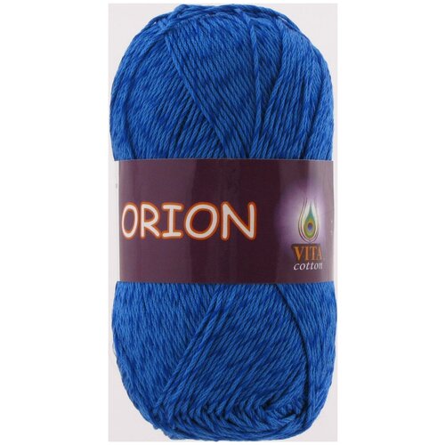 Пряжа VITA Orion (Орион) 4562 темно-синий 77% хлопок, 23% вискоза 50г 170м 5шт