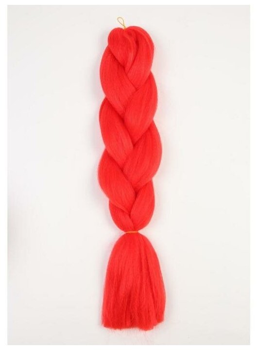 фото Канекалон однотонный 60см 100гр ZUMBA гофр AY13 малиновый подожка QF 5267917