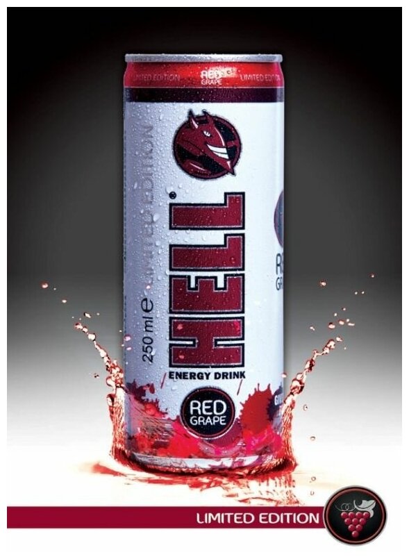 HELL STRONG Red Grape (Хелл Виноград) 250 мл, 24 шт. - фотография № 2