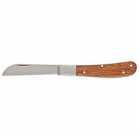 Нож садовый складной Palisad прямое лезвие, 173 мм, деревянная рукоятка 79003