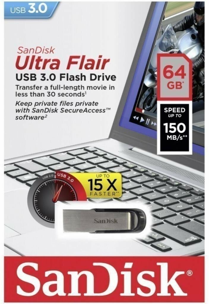 Флешка SanDisk Ultra Flair USB 30