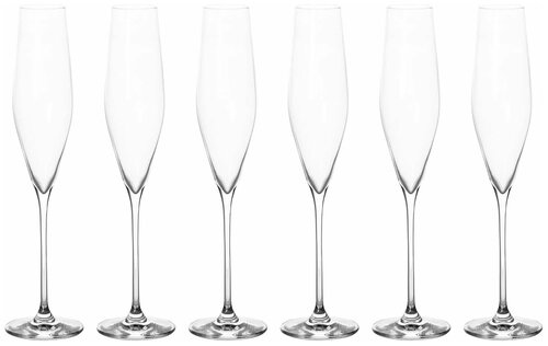 Набор бокалов RONA Swan для шампанского, 190 мл, 6 шт., прозрачный