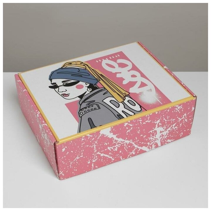 Коробка складная "Девушка с сережкой", 27 x 21 x 9 см