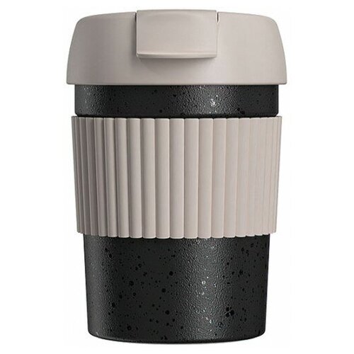 Термостакан-непроливайка KissKissFish Rainbow Vacuum Coffee Tumbler Mini (360 мл) чёрный