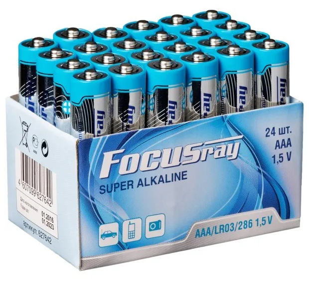 Батарейка FOCUSray Super Alkaline ААА, 24 шт