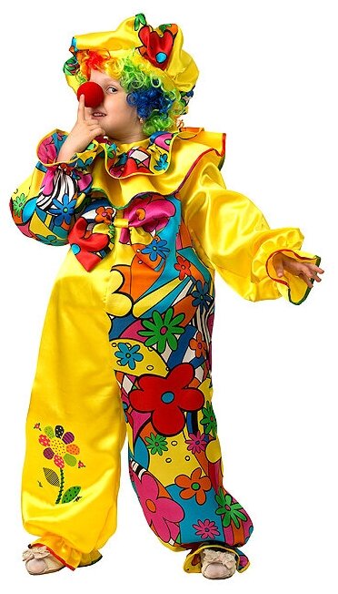 Батик Карнавальный костюм Клоун, рост 110 см 5221-110-56