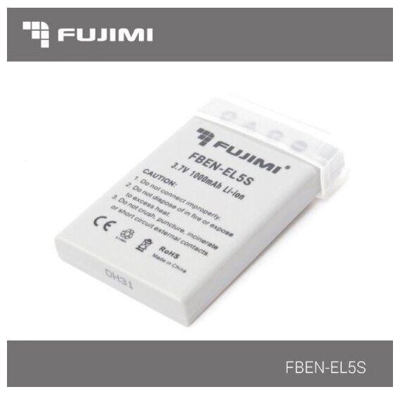 Аккумулятор для цифровых фото и видеокамер Fujimi FBEN-EL5S(1000mAh)