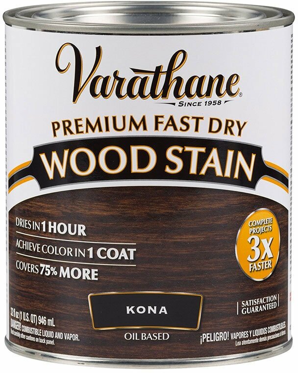 Морилка - Масло Для Дерева Varathane Premium Fast Dry Wood Stain традиционный орех 0,236л - фотография № 12