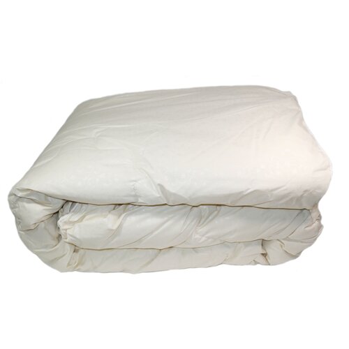 Одеяло теплое Лебяжий пух Бивик 220х240 см, евро макси, тик, цвет: молочный