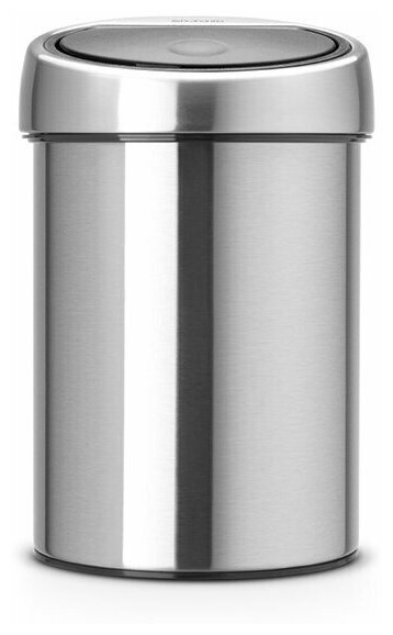 Мусорный бак Brabantia Touch Bin (3л), Стальной матовый (FPP), 378645