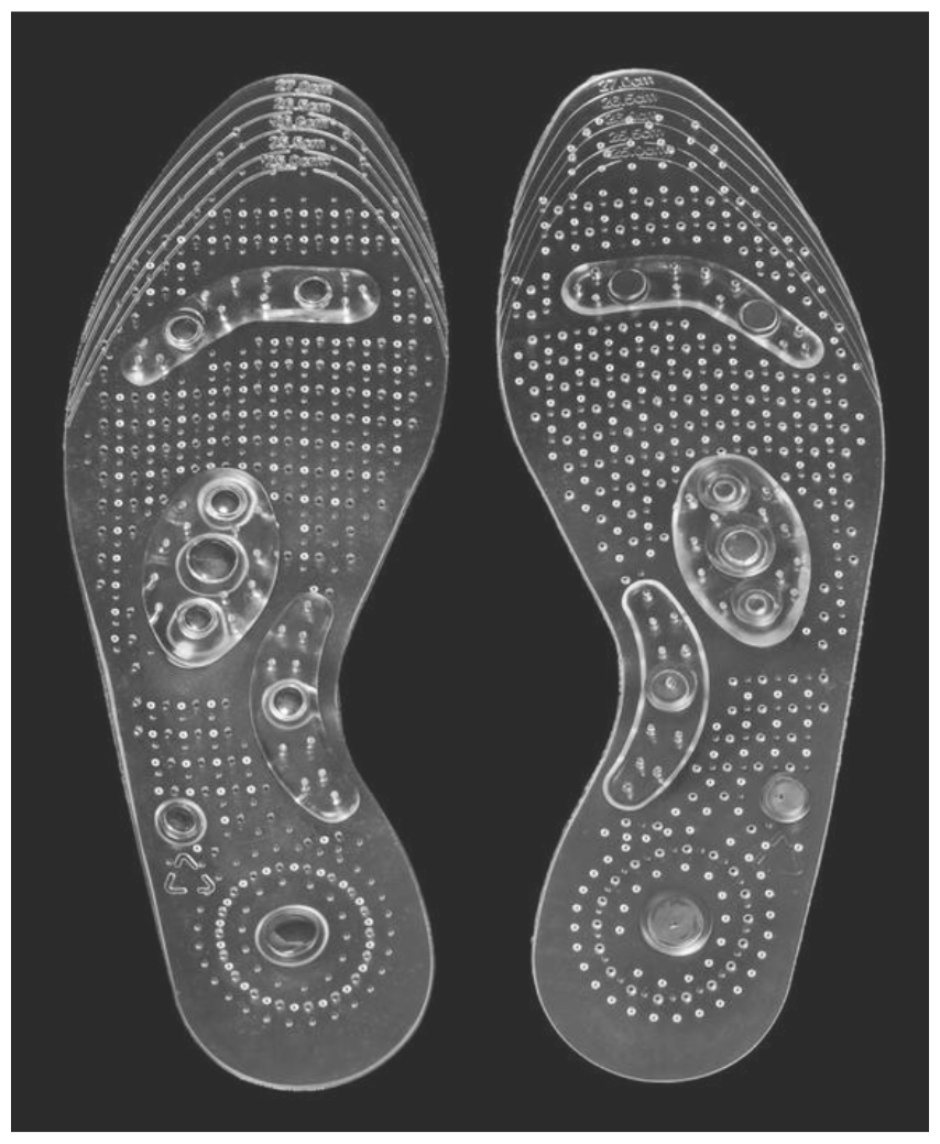 Стельки для обуви силиконовые/стельки силиконовые массажные/стельки силиконовые с магнитами/