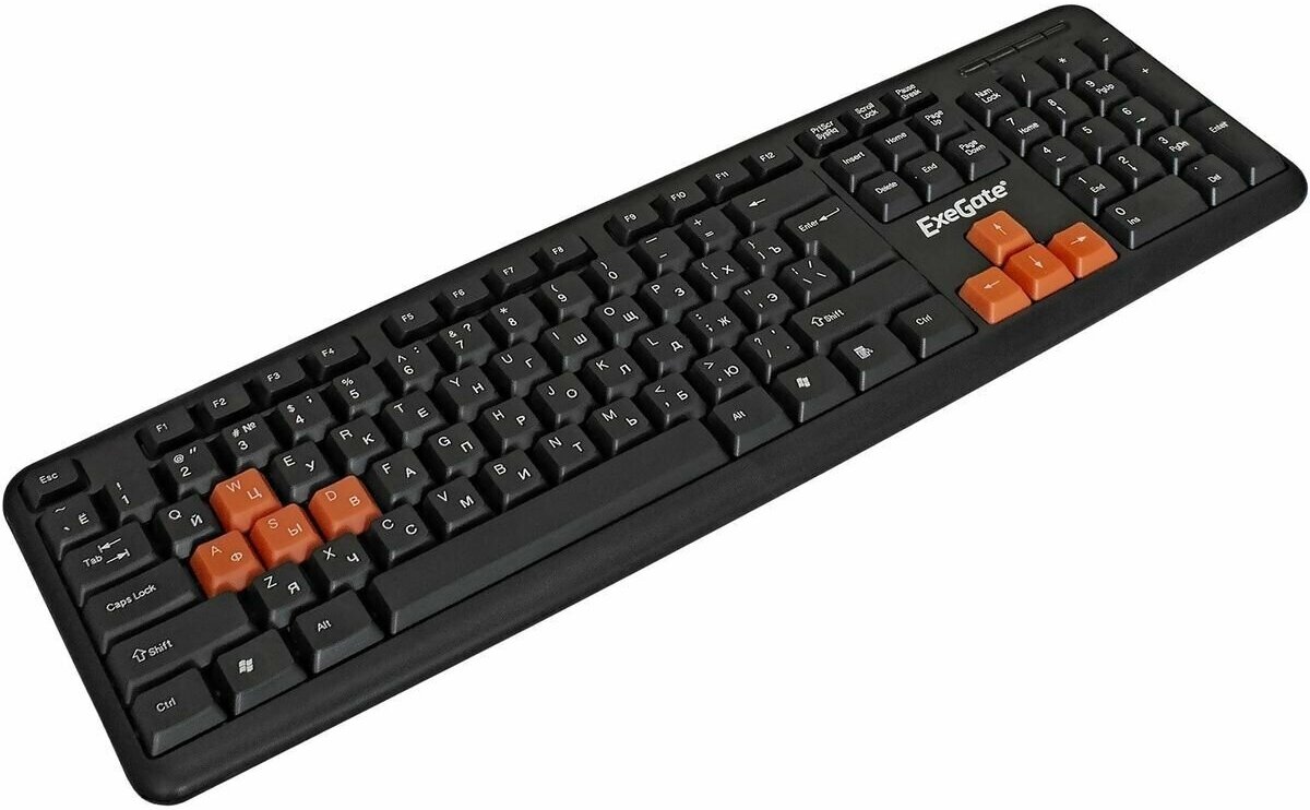Клавиатура проводная Exegate LY-403 USB черный - фото №9