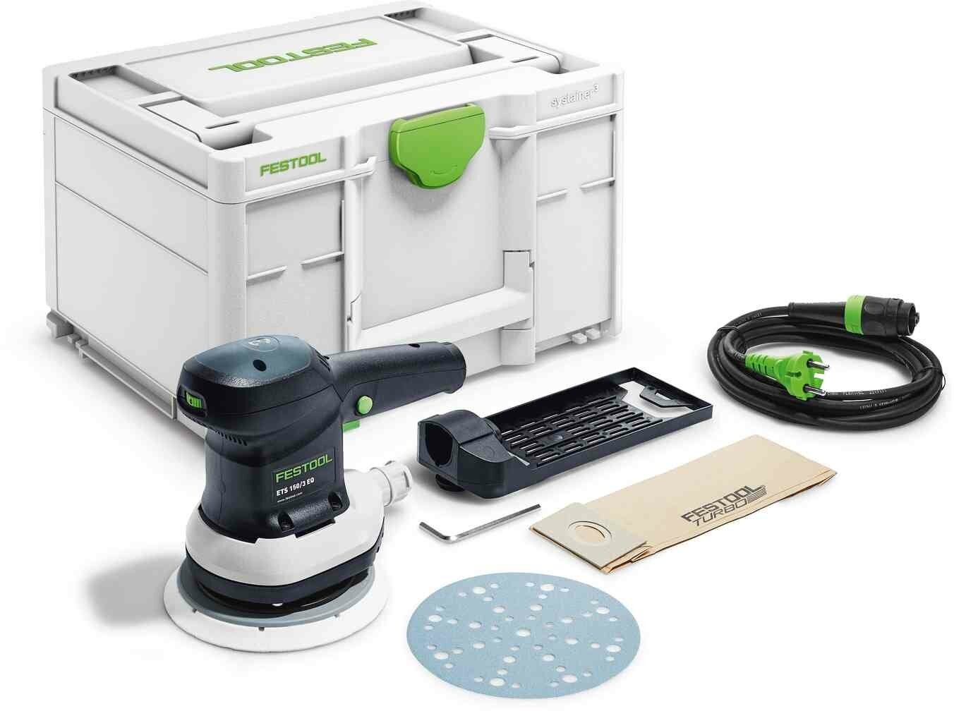 Машинка шлифовальная эксцентриковая электрическая FESTOOL ETS 150/3 EQ-Plus