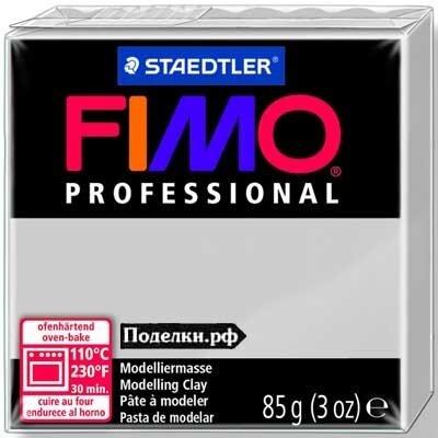 Полимерная глина Fimo Professional 8004-80 dolphin grey 85 г, цена за 1 шт.