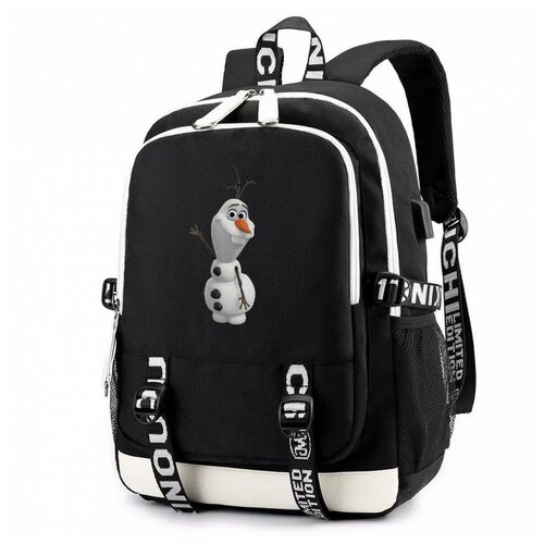 Рюкзак Олаф (Frozen) черный с USB-портом №2 рюкзак дота dota 2 черный с usb портом 2