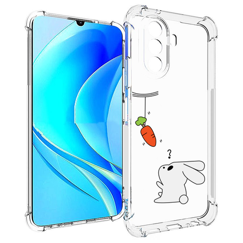 Чехол MyPads морковка детский для Huawei Nova Y70 / Nova Y70 Plus (MGA-LX9N) / Huawei Enjoy 50 задняя-панель-накладка-бампер чехол mypads человек паук фотограф детский для huawei nova y70 nova y70 plus mga lx9n huawei enjoy 50 задняя панель накладка бампер