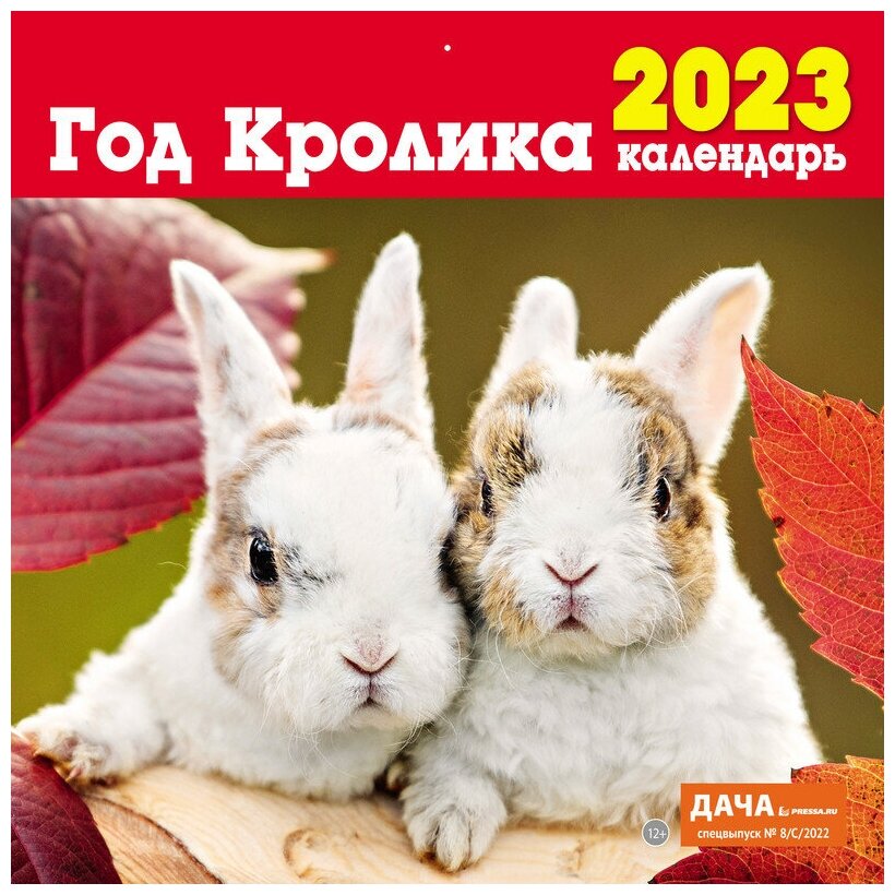 Календарь настенный перекидной на 2023 год (295 см* 295 см). Год кролика.