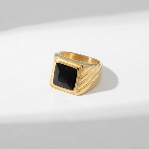 кольцо перстень стеклянное из муранского стекла бежевое черное Кольцо Queen Fair, стекло, размер 22, зеленый, желтый