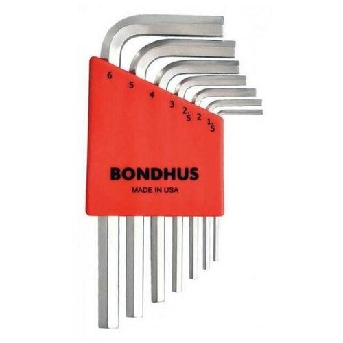Набор штифтовых коротких ключей HEX Bondhus 16292 7 предметов