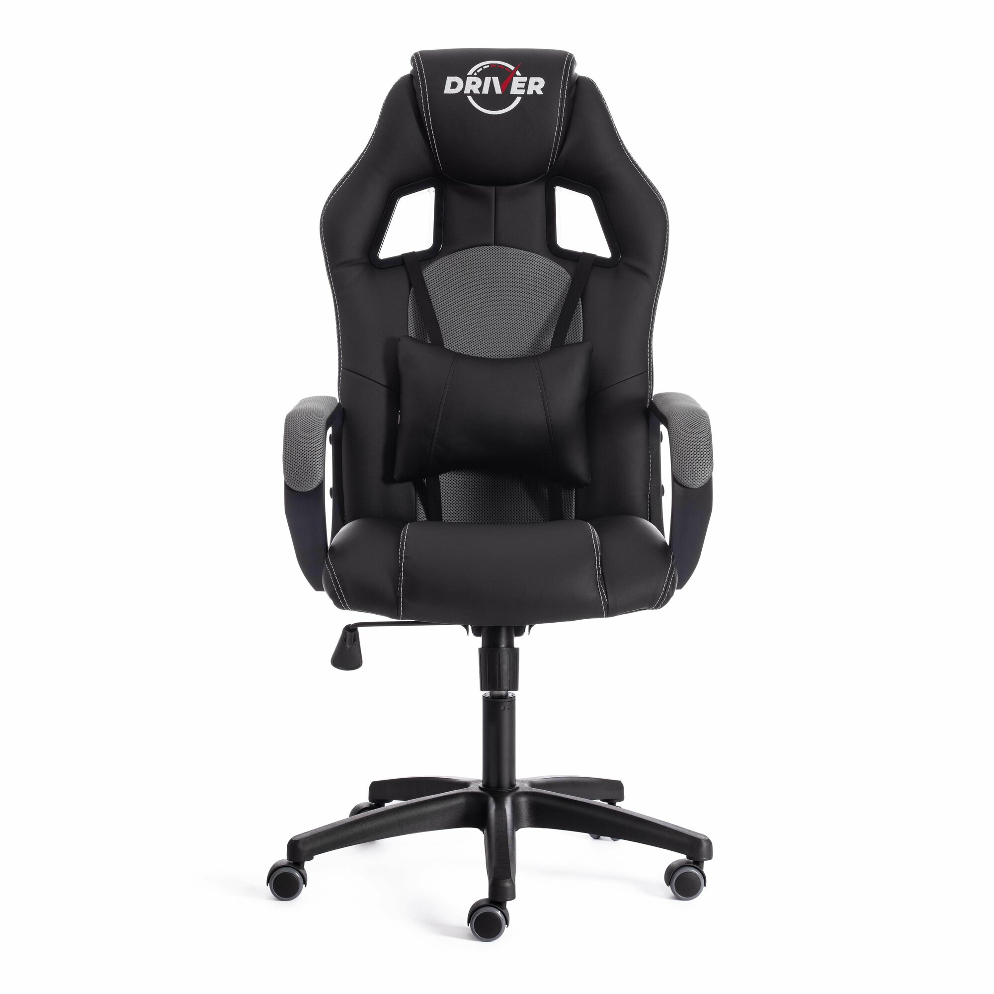 Компьютерное кресло TetChair Driver 22 игровое, обивка: искусственная кожа/текстиль, цвет: черный/серый, 36-6/TW-12 - фотография № 12