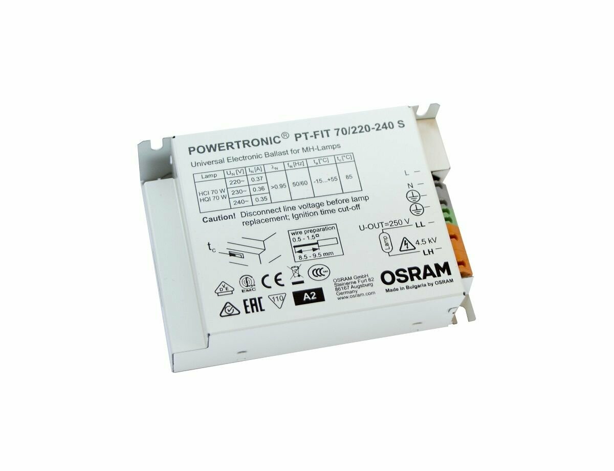 ЭПРА для металлогалогенных ламп OSRAM PT-FIT 70/220-240 S
