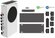 Набор заглушек и сеток для защиты консоли Xbox Series S от пыли и...