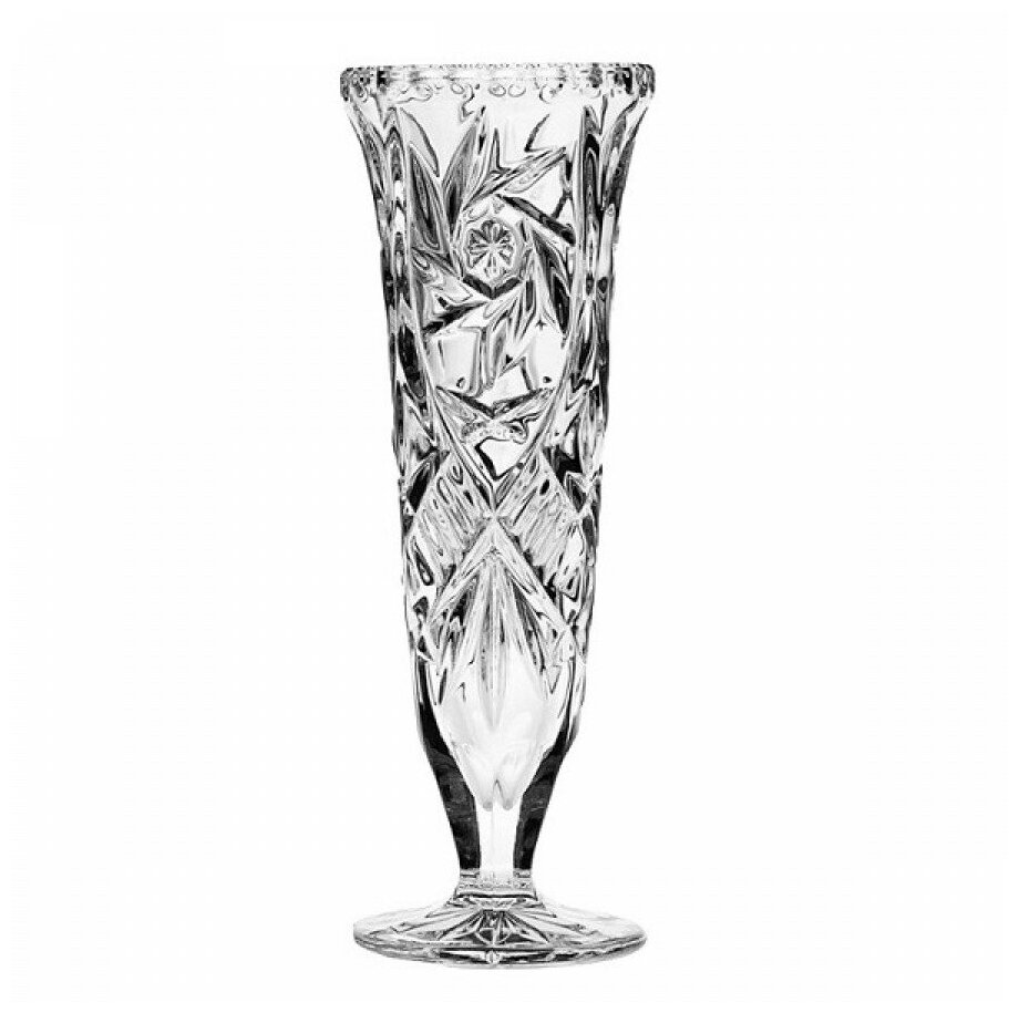 фото Ваза Crystal Bohemia PINWHEEL 17 см хрусталь