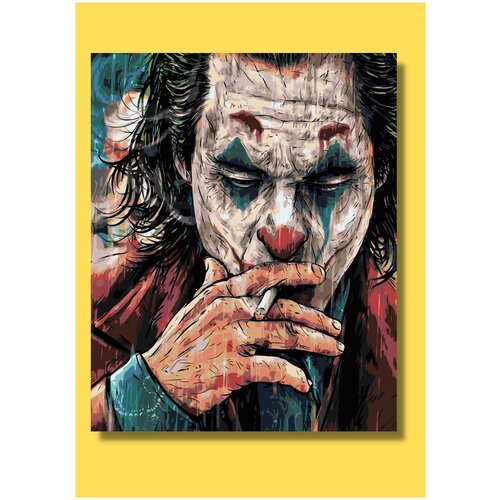 Картина по номерам Джокер Joker  холст на подрамнике 40 х 60