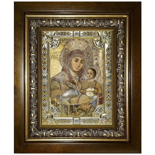 Икона Божья Матерь Вифлеемская в деревянном киоте вифлеемская божья матерь икона на холсте