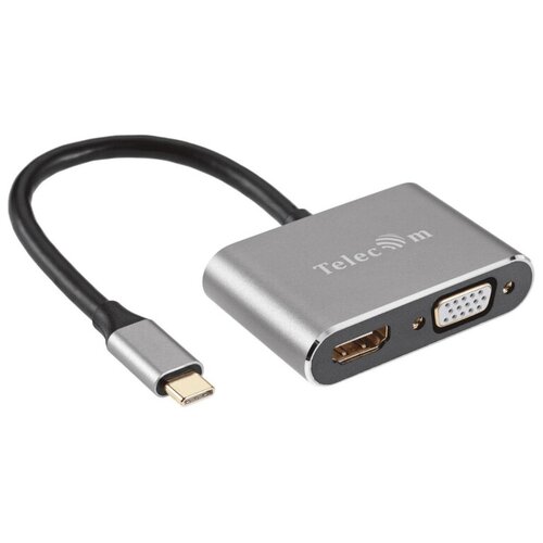 - Telecom USB Type-C - HDMI / VGA Alum Grey TUC050