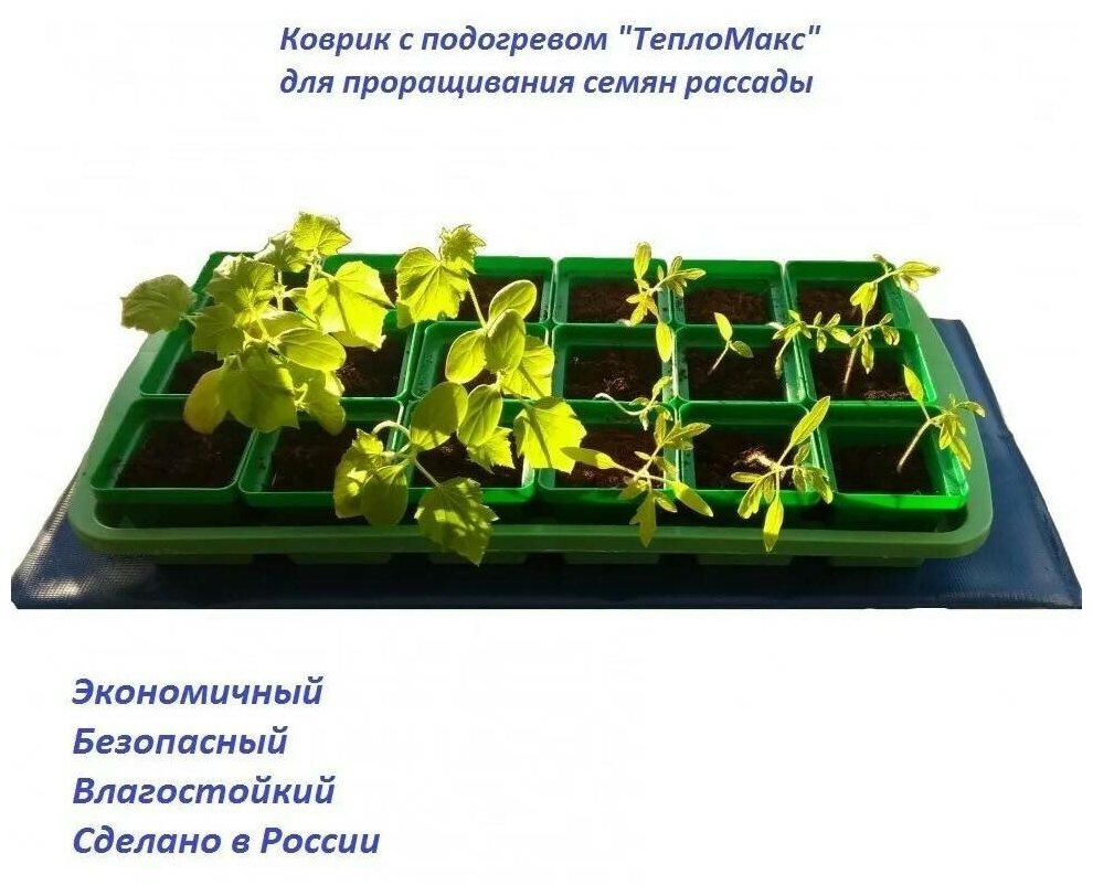 Электрический подогреватель семян и растений Teplomax инфракрасный 50x25 - фотография № 6