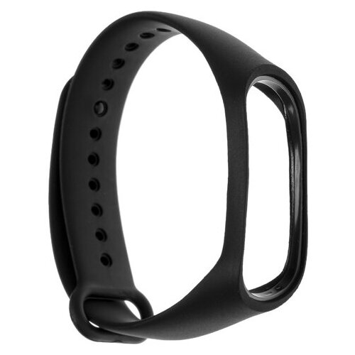 Ремешок для фитнес-браслета Mi Band 3/4 LuazON, черный