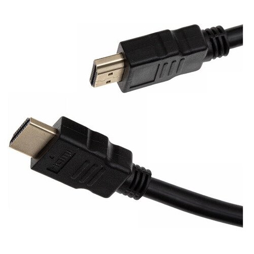 Кабель аудио-видео Cactus CS-HDMI.1.4-1, HDMI (m) - HDMI (m) , ver 1.4, 1м, GOLD, черный кабель аудио видео buro hdmi 1 4 hdmi m hdmi m ver 1 4 2м gold черный [bhp]