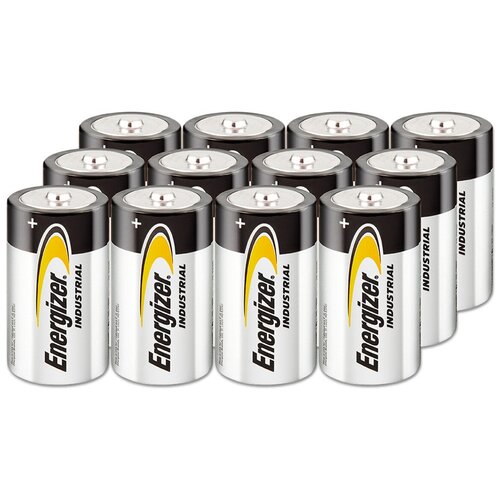 Батарейка алкалиновая D Mono (LR20) Energizer INDUSTRIAL, 12 шт. батарейки energizer max алкалиновые aaa 8шт